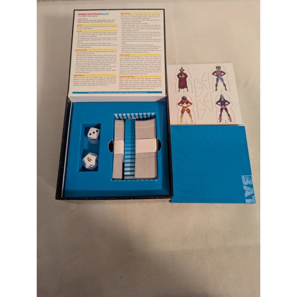 Chronicle Books~GEEK BATTLE Board Game~The Game of EXTREME Geekdom